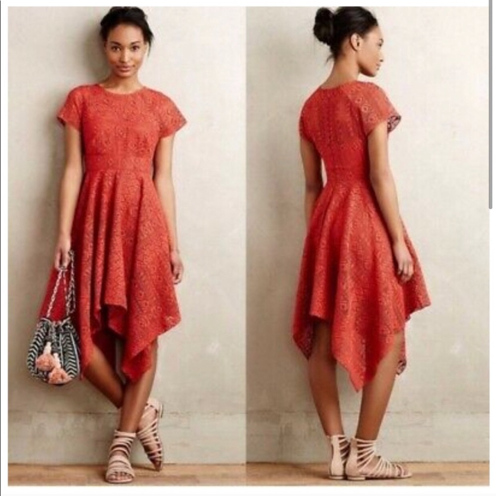 Anthropologie Maeve Prima Asymmetric Dress 10